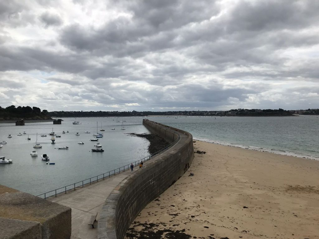 The city wall in Saint-Malo