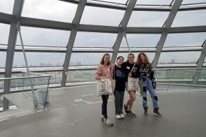 Participants in the Reichstag dome